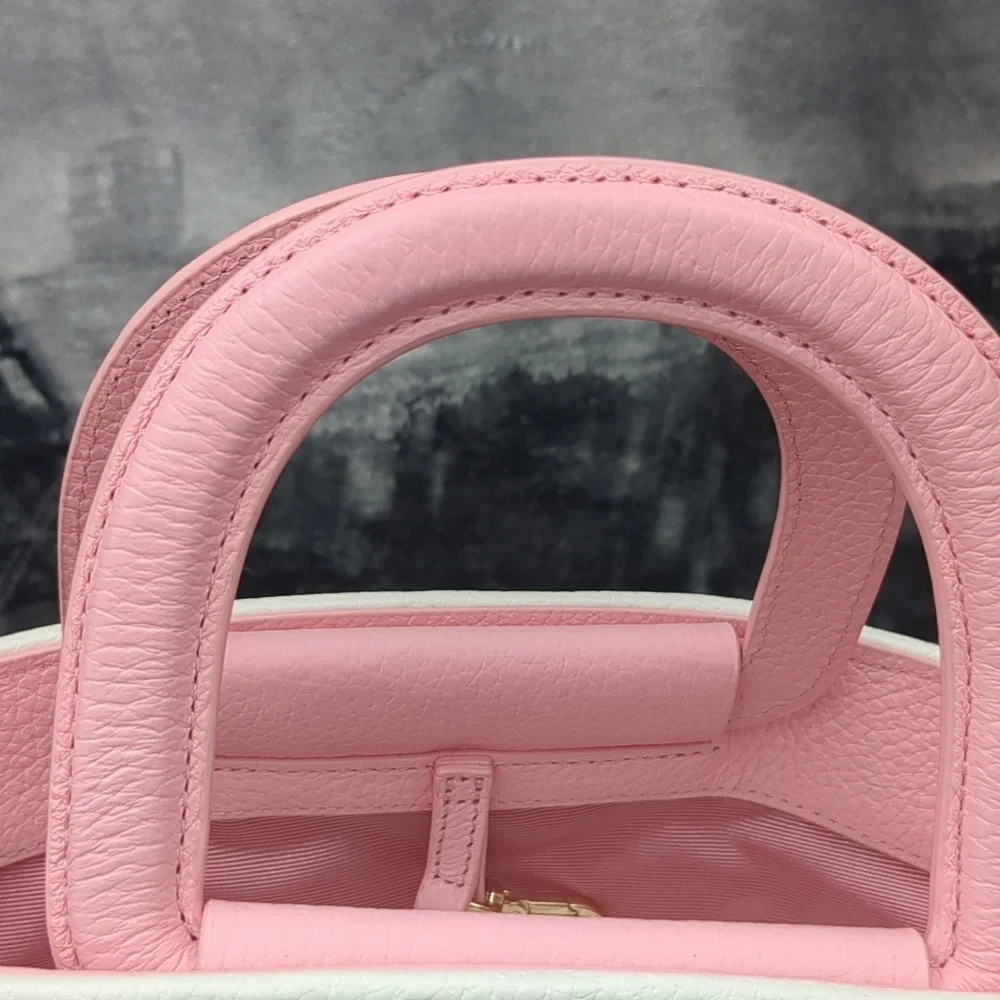 Draper James Pink and White Crossbody Bag